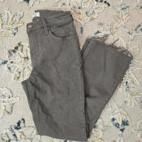 Madewell Kick Out Crop Jeans in Driftwood Brown - Picture 3 of 9